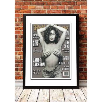 Janet Jackson' Rolling Stone Magazine Cover! - Framed A2