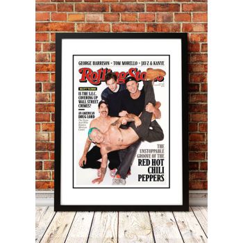 Red Hot Chili Peppers' Rolling Stone Magazine Cover! - Framed A3