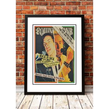 Sex Pistols' Rolling Stone Magazine Cover! - Framed A4