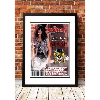 Guns N' Roses‘ Rolling Stone Magazine Cover! - Framed A2
