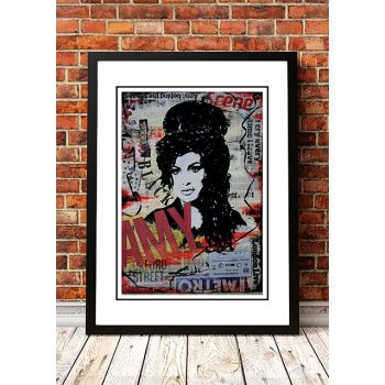 Amy Winehouse 'Art' Poster - Framed A2