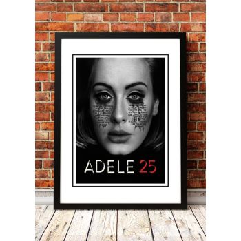 Adele '25' In Store Promotional Poster - Framed A2