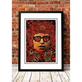 Bob Dylan ‘Mr Tambourine Man’ Pop Art Poster - Framed A2