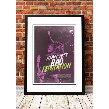 Joan Jett ‘Bad Reputation’ Movie Poster 2018 - Framed A2
