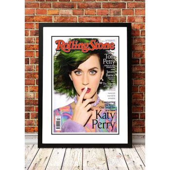 Katy Perry ‘Rolling Stone Magazine’ Cover Poster 2014 - Framed A4