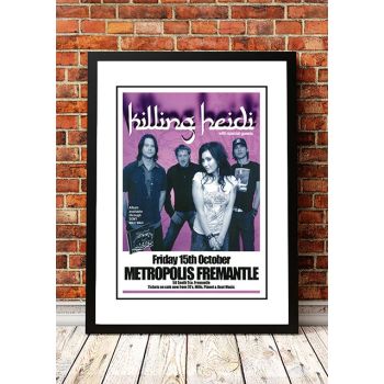 Killing Heidi ‘Metropolis’ Fremantle, Australia Concert Poster 2004 - Framed A2