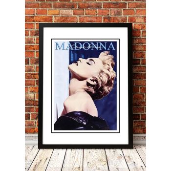 Madonna ‘True Blue’ In Store Promotional Poster 1986 - Framed A4