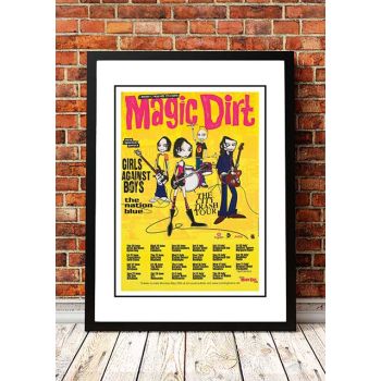 Magic Dirt ‘City Crash’ Australian Tour Poster 2000 - Framed A3