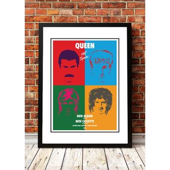 Queen ‘Hot Space’ In Store Promotional Poster 1982 - Framed A3