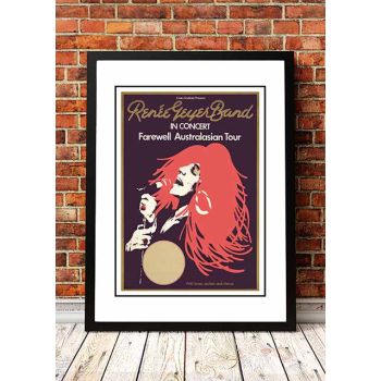 Renee Geyer ‘Farewell Australasia' Tour Poster 1976 - Framed A2