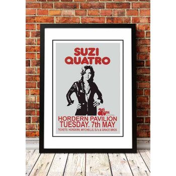 Suzi Quatro ‘Horden Pavilion’ Sydney, Australia Concert Poster 1974 - Framed A4