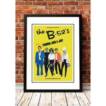 The B-52’s ‘Australian Tour’ Poster 1980 - Framed A4