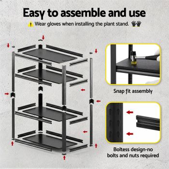 Giantz Garage Shelving 1.8X1.8m Warehouse Rack Storage Shelves Workshop Racks Steel