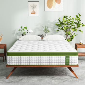 BedStory Double 30cm Hybrid Mattress Cooling Gel Memory Foam 5 Zone Pocket Spring Bed Temperature Regulating