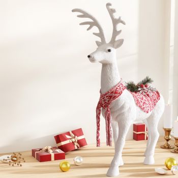 Jingle Jollys Christmas Reindeer 80cm Glitter Deer Ornaments Party Decorations