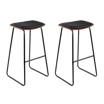 Artiss Bar Stools Kitchen Counter Stools Metal Chairs x2