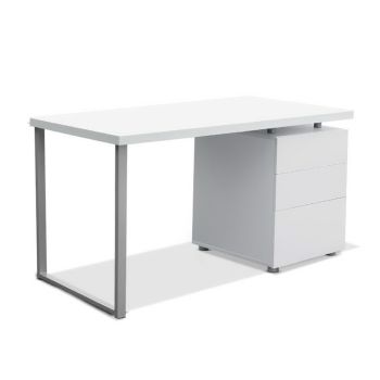 Artiss Computer Desk Drawer White 140CM