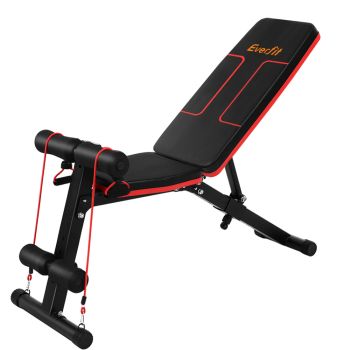 Everfit Weight Bench Adjustable FID Bench Press Home Gym 150kg Capacity