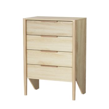 Artiss 4 Chest of Drawers - INEZ Oak