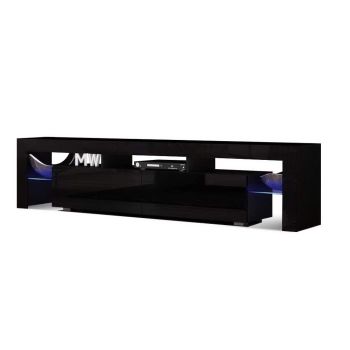 Artiss Entertainment Unit TV Cabinet LED 189cm Black Elo