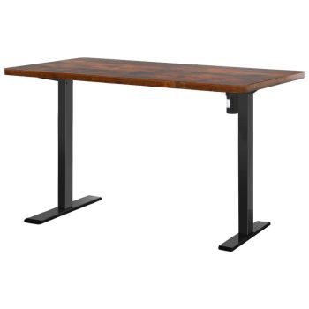 Artiss Standing Desk Motorised Rustic Brown 120CM