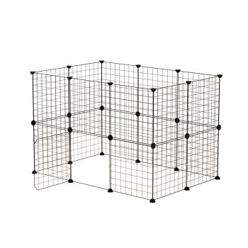 i.Pet Pet Dog Playpen Enclosure Cage 20 Panel Puppy Fence Play Pen Foldable Metal