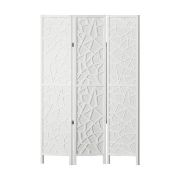 Artiss 3 Panel Room Divider Screen 122x170cm Clover White