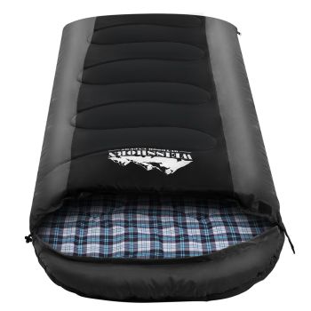 Weisshorn Sleeping Bag Single Thermal Camping Hiking Tent BlackÂ  -20Â°C