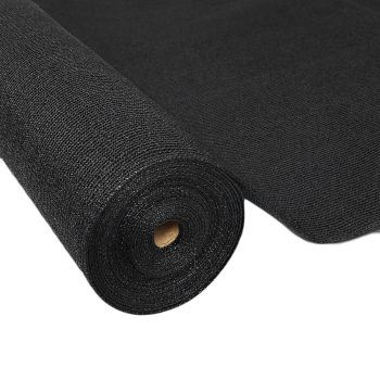 Instahut 90% Shade Cloth 3.66x20m Shadecloth Sail Heavy Duty Black