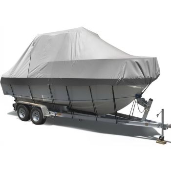 Seamanship Boat Cover 25-27ft Trailerable Jumbo Marine 600D Heavy Duty Grey