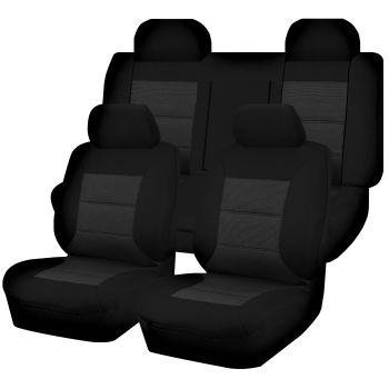 Seat Covers for FORD FALCON FG SERIES 05/2008 - 2016 4 DOOR SEDAN FR BLACK PREMIUM