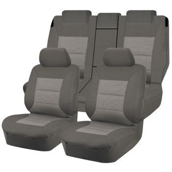 Seat Covers for TOYOTA RAV4 ACA33R-ACA38R-GSA33R SERIES 01/2006 - 2012 4X4 SUV/WAGON 5 SEATERS FR GREY PREMIUM