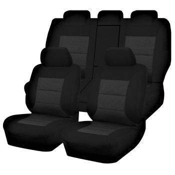 Seat Covers for TOYOTA RAV4 ALA49R.ASA44R .ZSA42R SERIES 02/2012 - 12/2018 4x2.4X4 SUV/WAGON 5 SEATERS FR BLACK PREMIUM