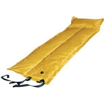 Trailblazer Self-Inflatable Foldable Air Mattress With Pillow - YELLOW