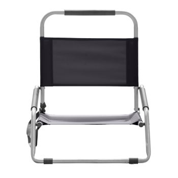 Havana Outdoors Beach Chair 2 Pack Folding Portable Summer Camping Outdoors - Black