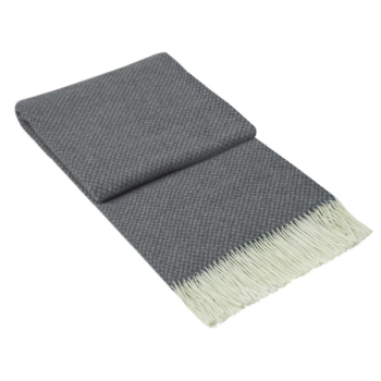 Chiswick Throw - Merino Wool/Cashmere - Grey