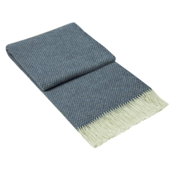 Chiswick Throw - Merino Wool/Cashmere - Navy