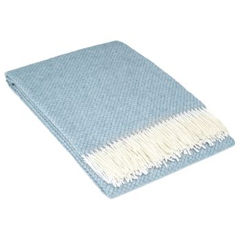 Chiswick Throw - Merino Wool/Cashmere - Blue