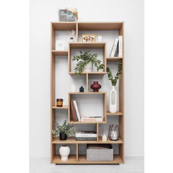 MALAGA DISPLAY SHELF - NATURAL OAK