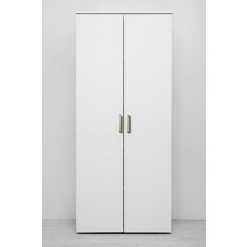 STOCKHOLM UNIVERSAL STORAGE CUPBOARD - SLIM SHAKER PANEL - HEX GOLD HANDLE