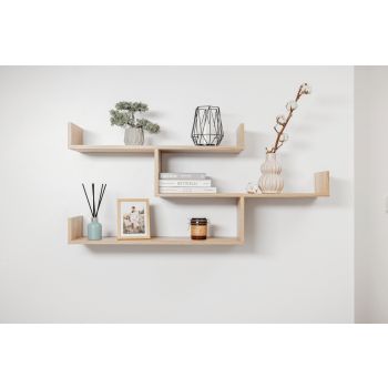 ZURICH MULTI LEVEL SHELF KIT (OAK)