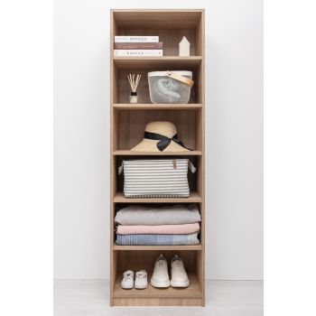 GENEVA SIX SHELF BUILD IN WARDROBE - NATURAL OAK