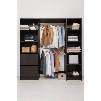 BASEL 2M WALK IN WARDROBE KIT - CLASSIC - NORDIC ASH