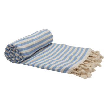 PORTSEA TURKISH COTTON TOWEL - SKY BLUE