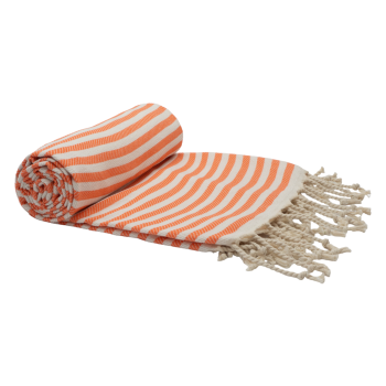 PORTSEA TURKISH COTTON TOWEL - CORAL