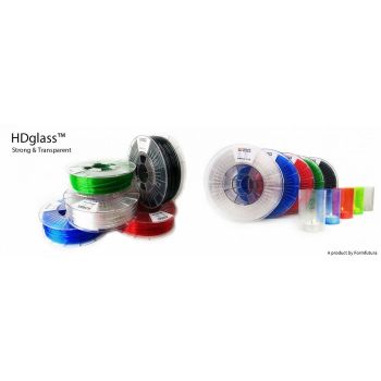 PETG Filament HDglass 1.75mm See Through Black 750 gram 3D Printer Filament