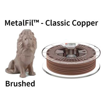 Copper-filled PLA based filament MetalFil 2.85mm Classic Copper 750 gram 3D Printer Filament