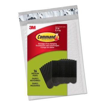 Command PH204BLK-16NA Value Pack Picture Hanging Strips, Medium, Black