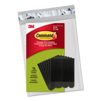 Command Large Picture Hanging Strips Value Pack, 14 Pairs, Black, PH206BLK-14NA