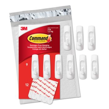 Command Medium Utility Value Pack, 9 Hooks and 12 Strips, GP001-9NA